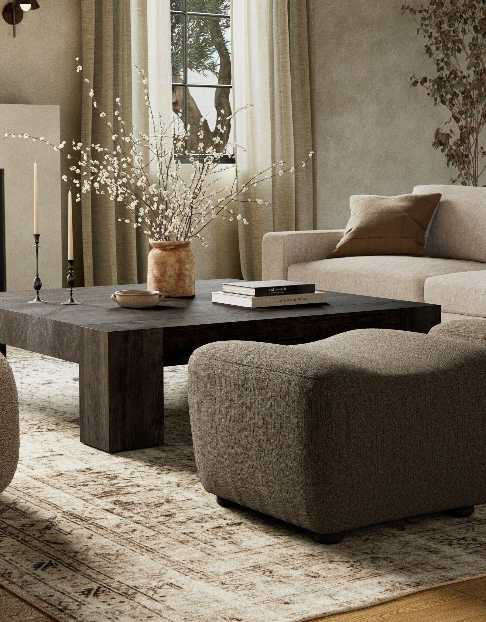 Kylo Ottoman, Ambro Stripe