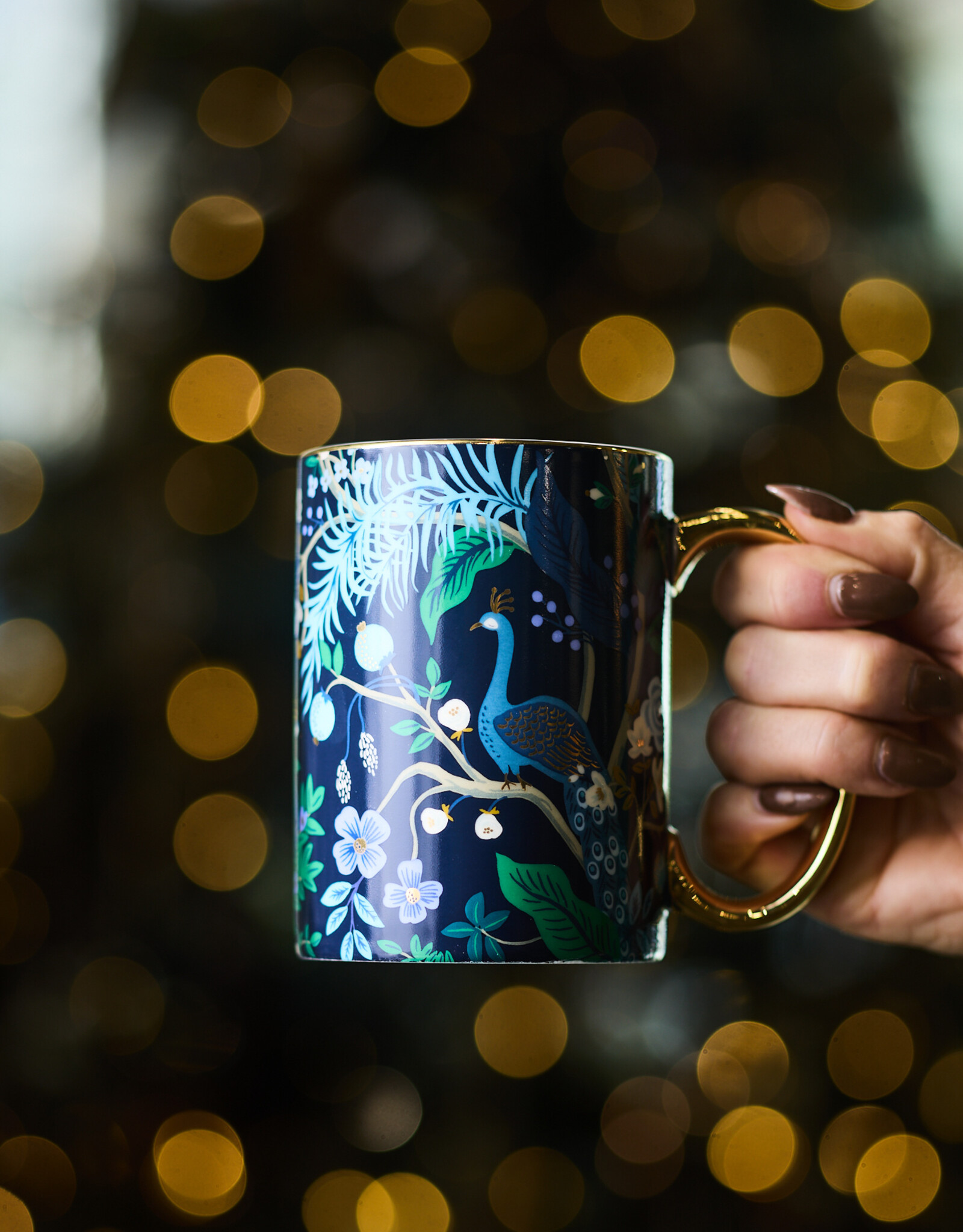 Peacock Porcelain Mug
