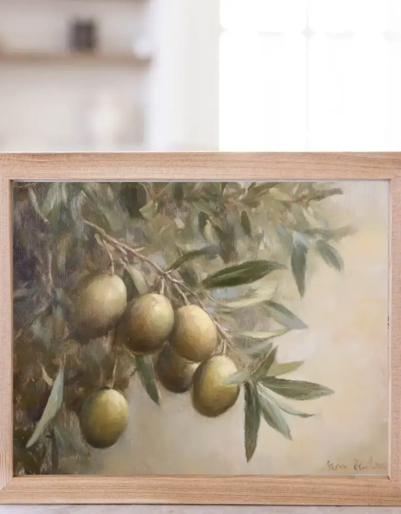 Vintage Olives Framed Art