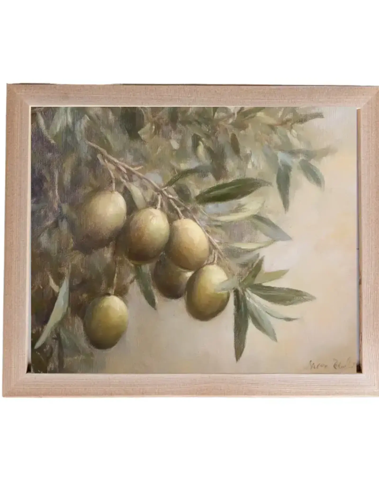 Vintage Olives Framed Art