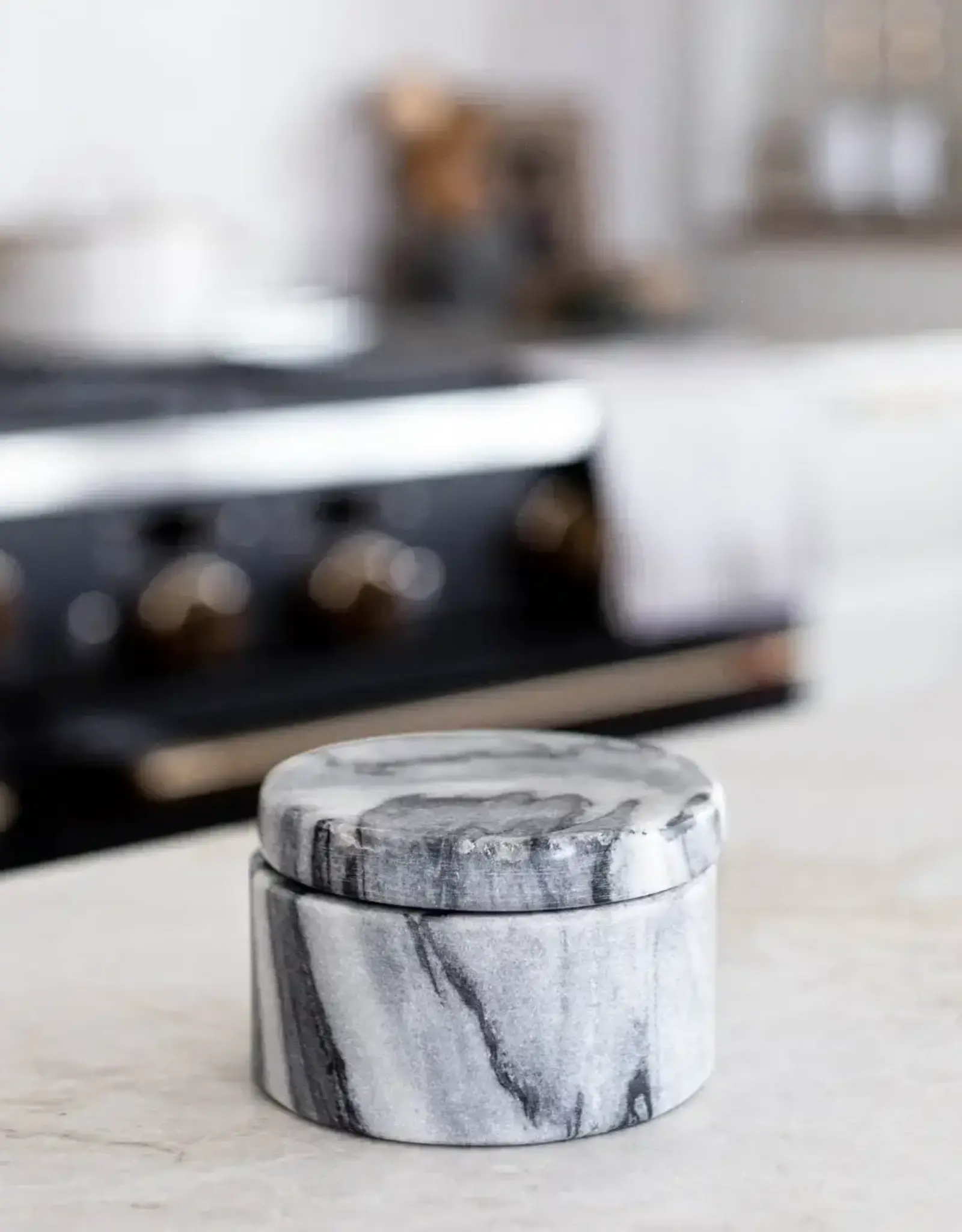 Marble Salt and Pepper Canister