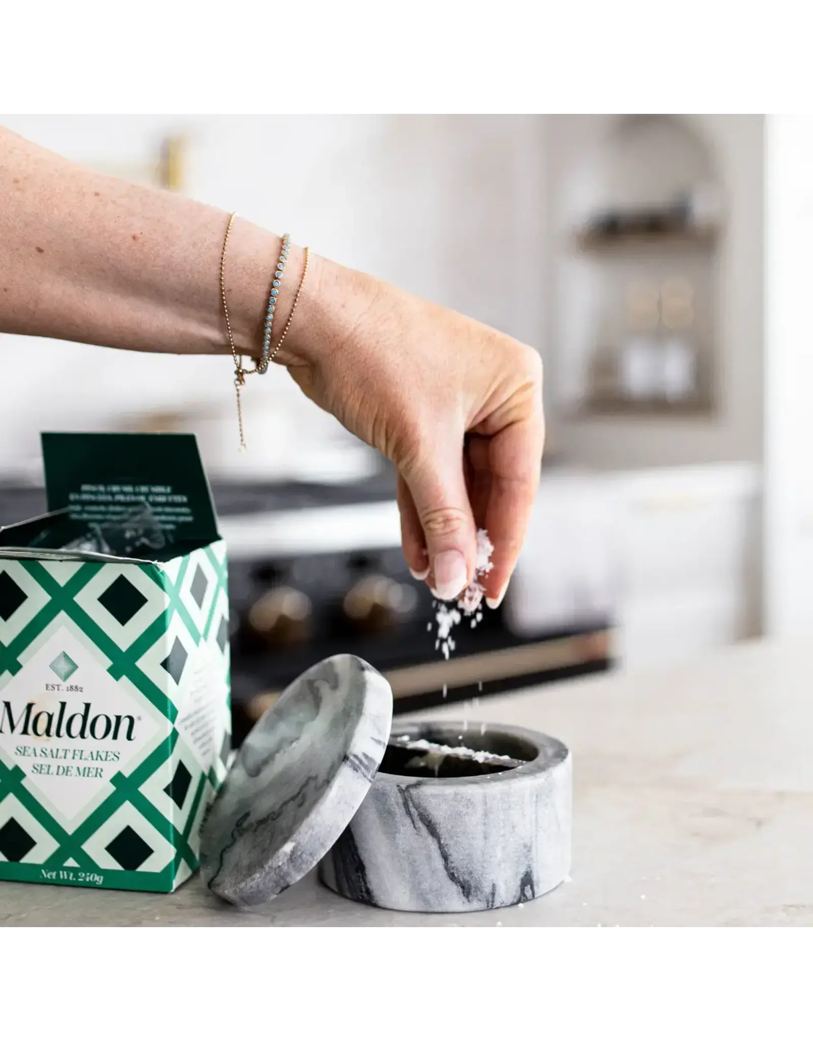 Marble Salt and Pepper Canister