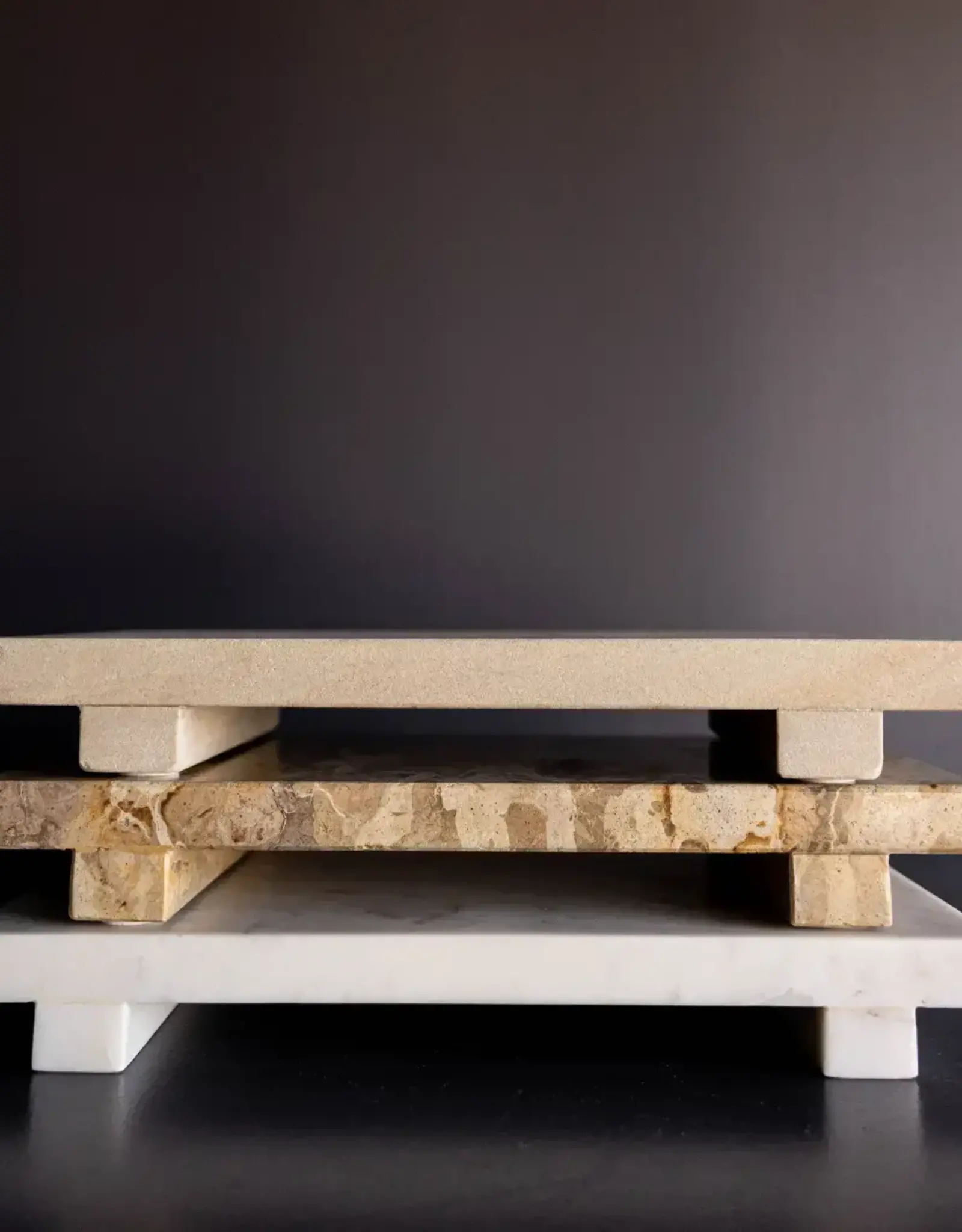 Beige Sandstone Trivet Riser