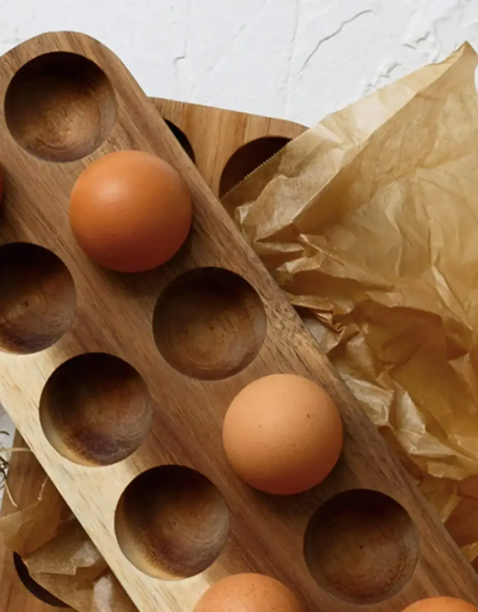 Wooden Egg Storage Tray