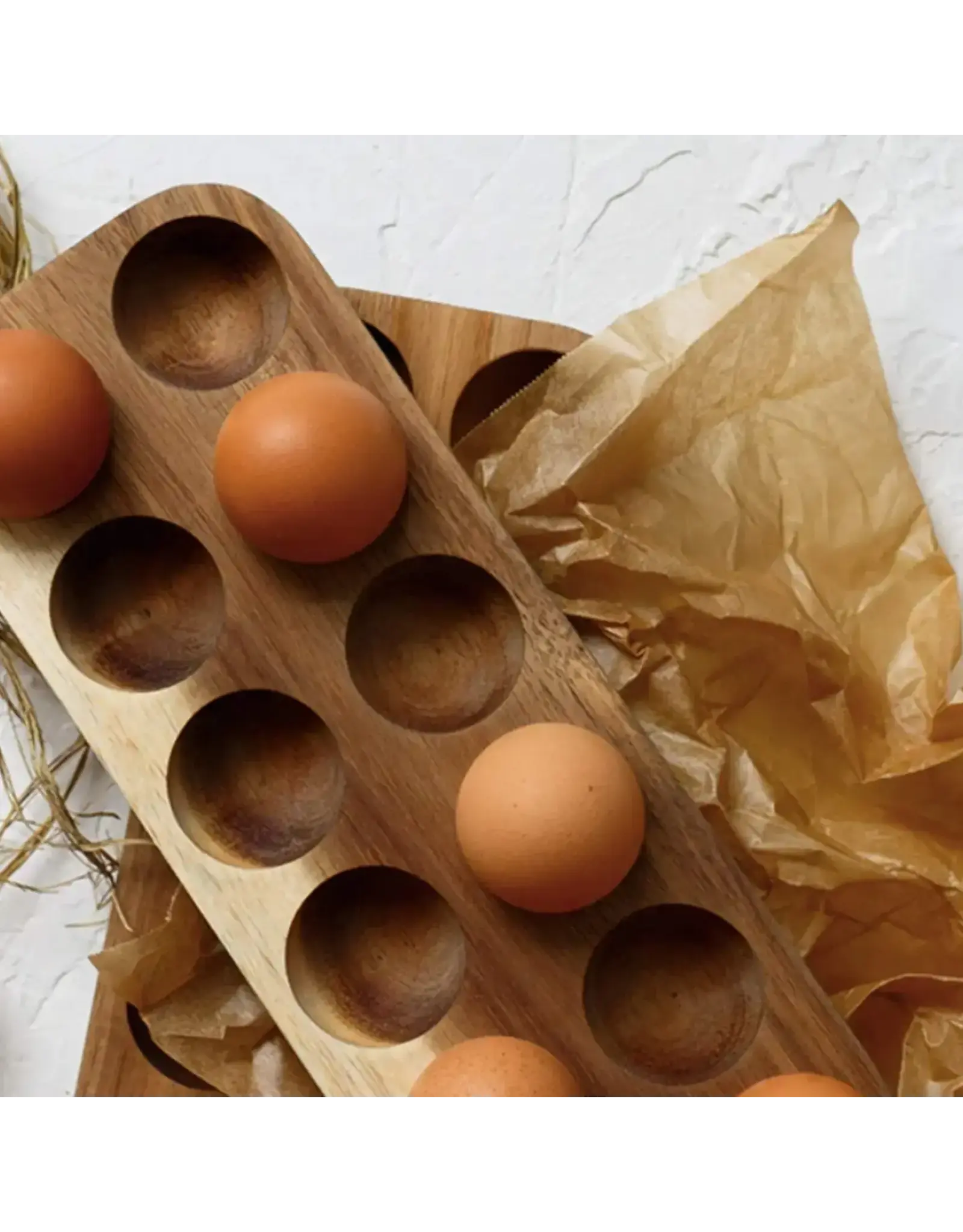 Wooden Egg Storage Tray