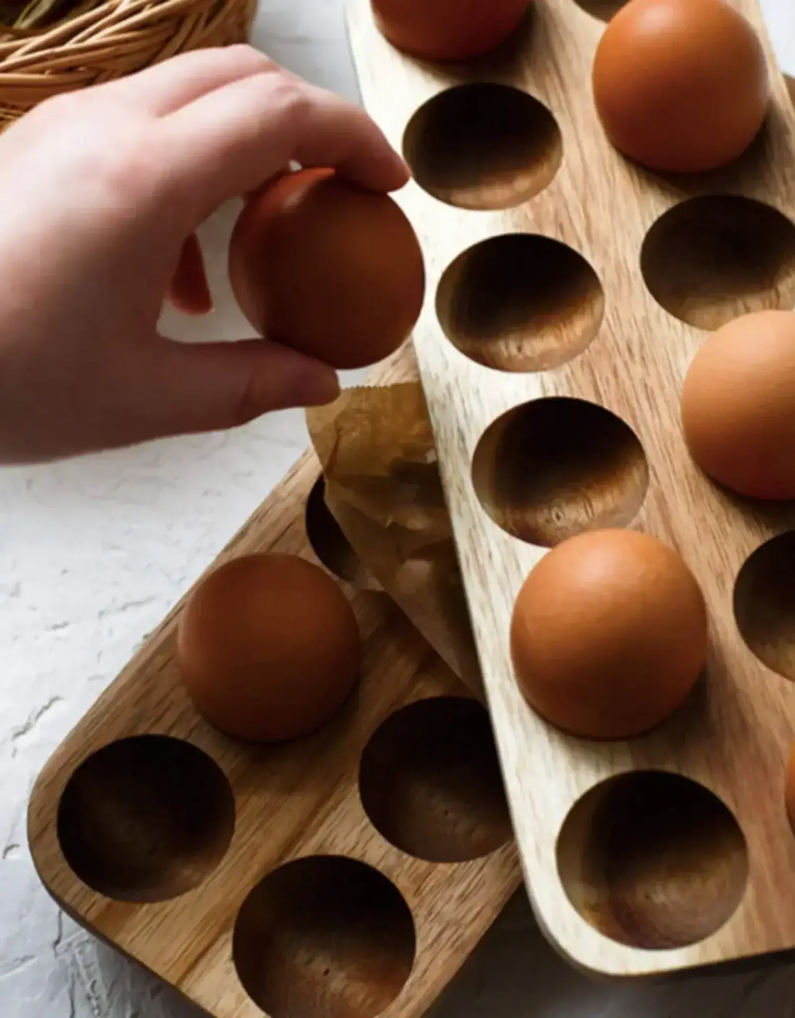 Wooden Egg Storage Tray