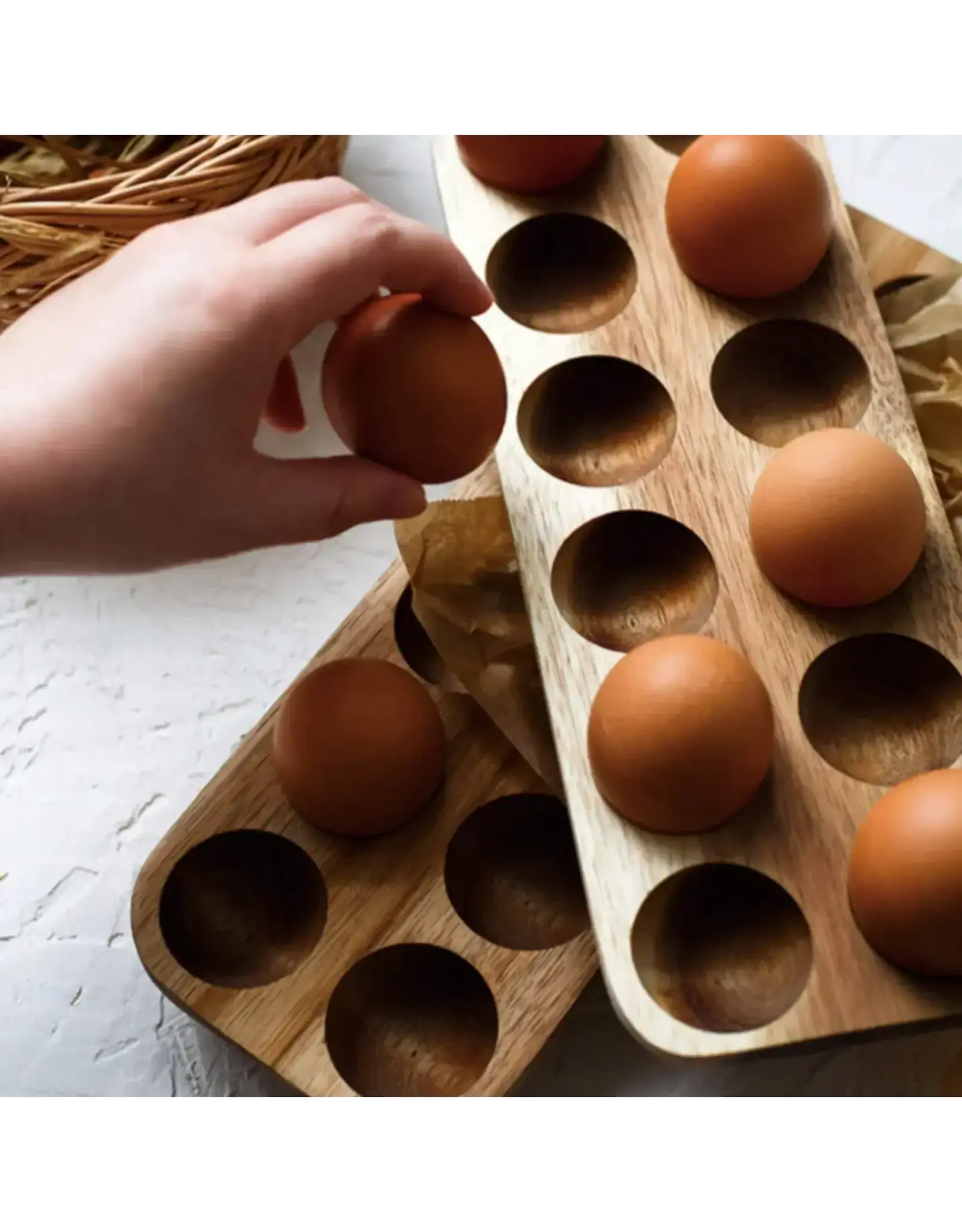Wooden Egg Storage Tray