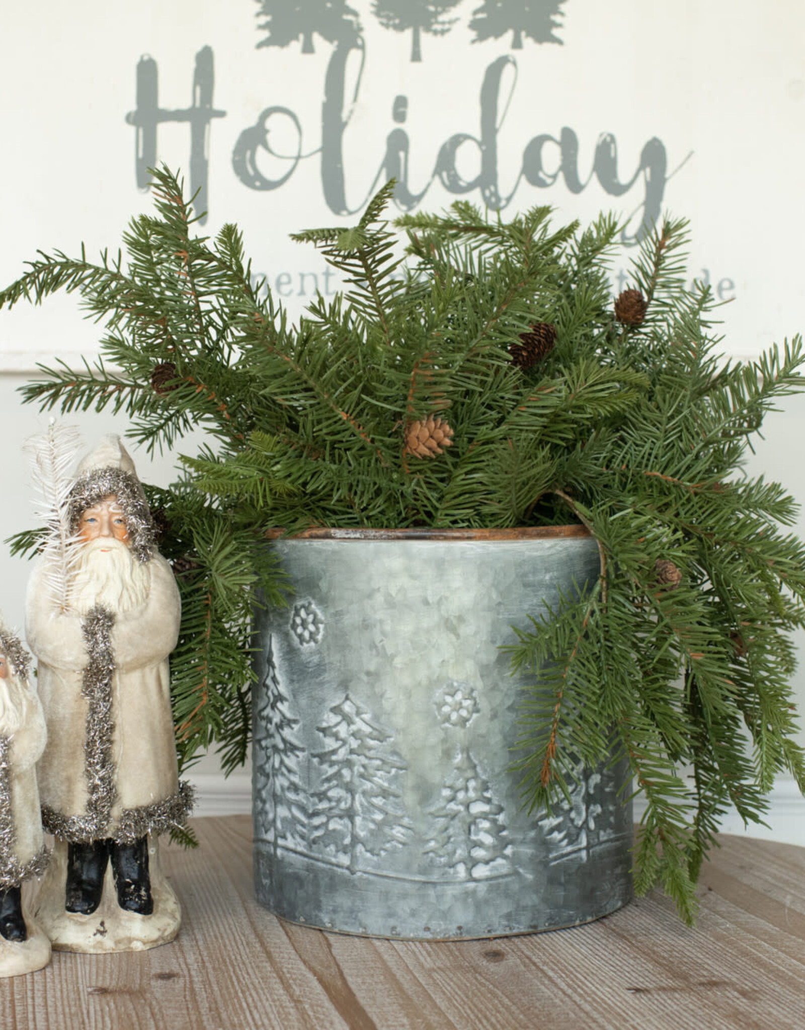 19" Douglas Fir Spray with Cones