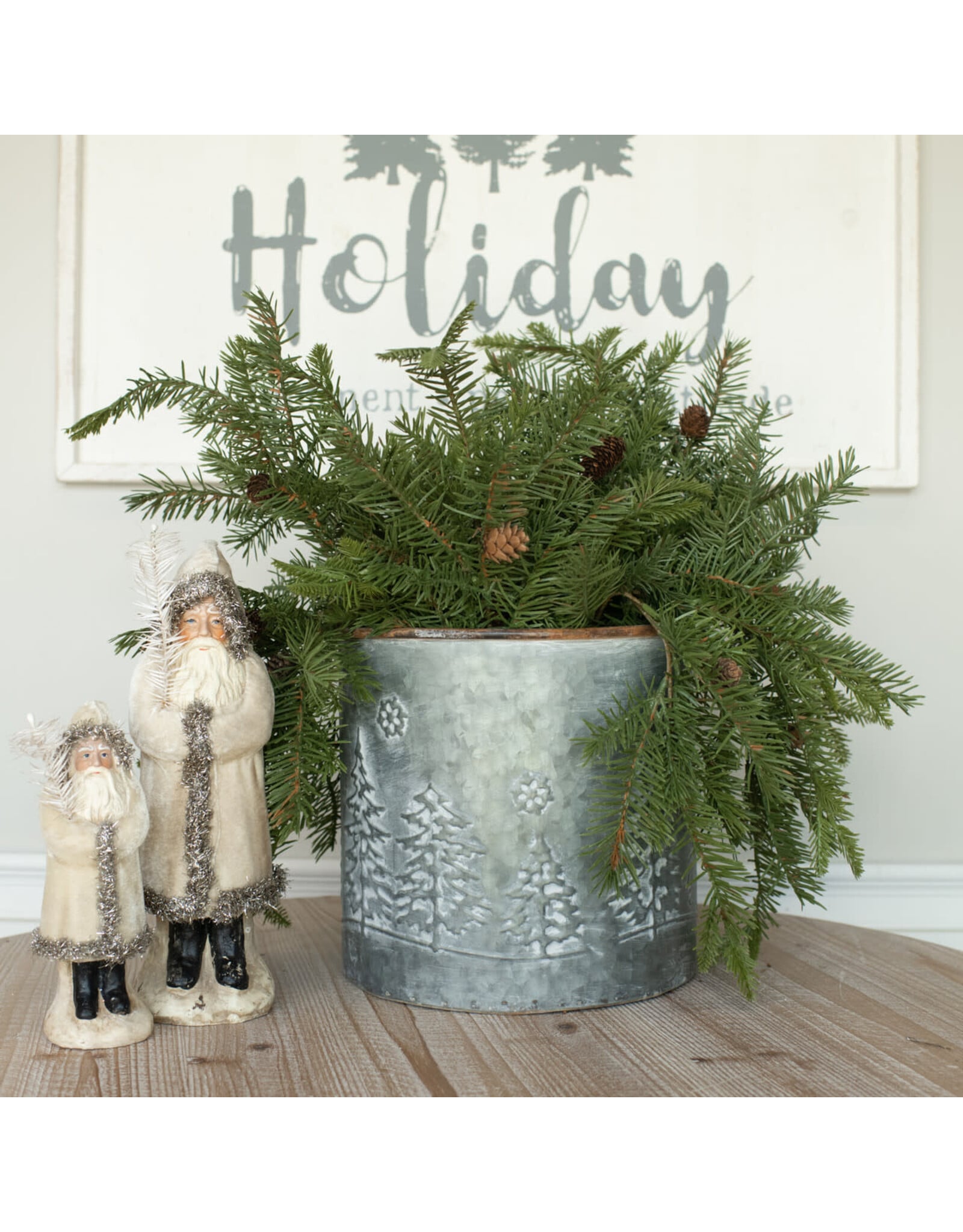 19" Douglas Fir Spray with Cones