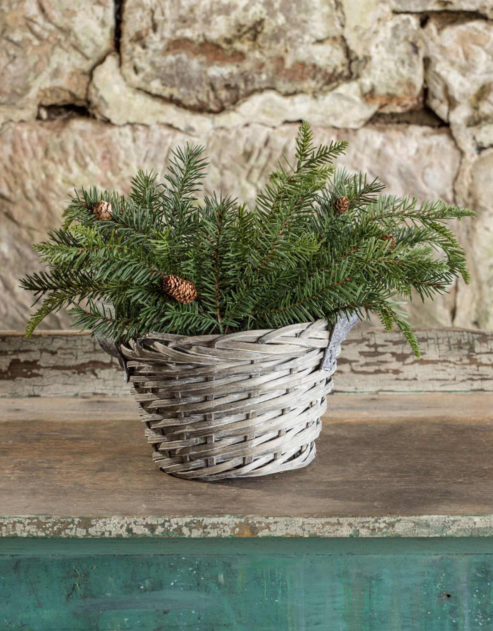 19" Douglas Fir Spray with Cones