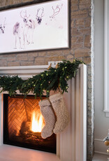 Sherpa Fabric Stocking, Tan Color