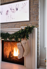 Sherpa Fabric Stocking, Tan Color