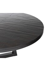 Eberwin Round Extension Dining Table in Dark Carbon