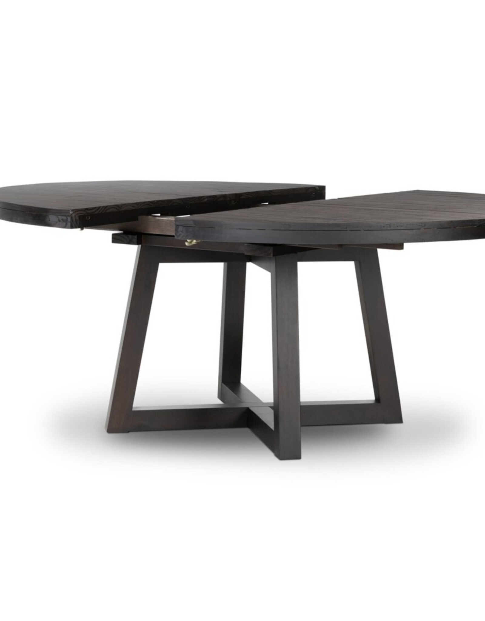 Eberwin Round Extension Dining Table in Dark Carbon