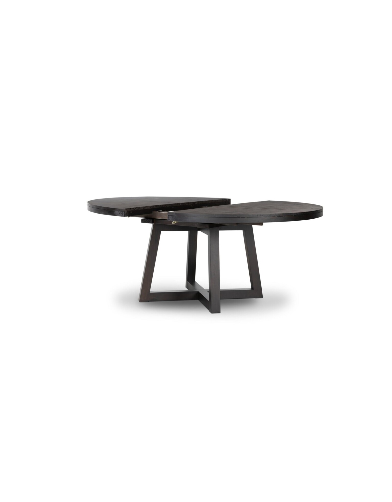 Eberwin Round Extension Dining Table in Dark Carbon