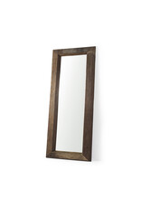 Gerome Brown Wooden Floor Mirror
