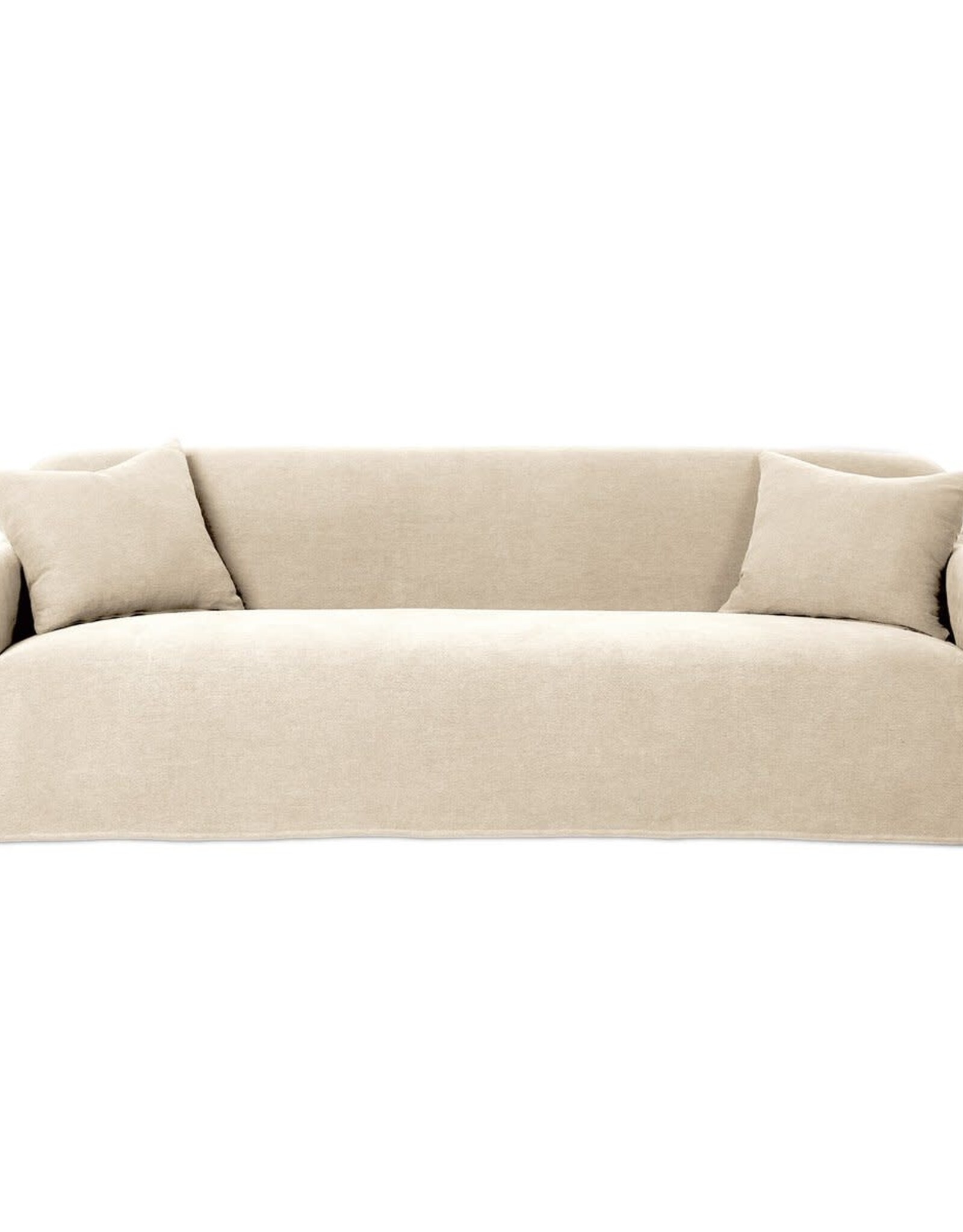 Lowell Slipcover Sofa in Broadway Dune-96"