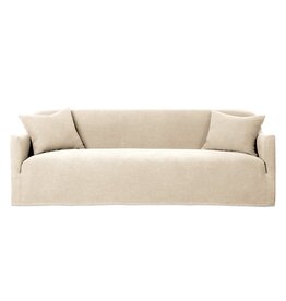 Lowell Slipcover Sofa in Broadway Dune-96"