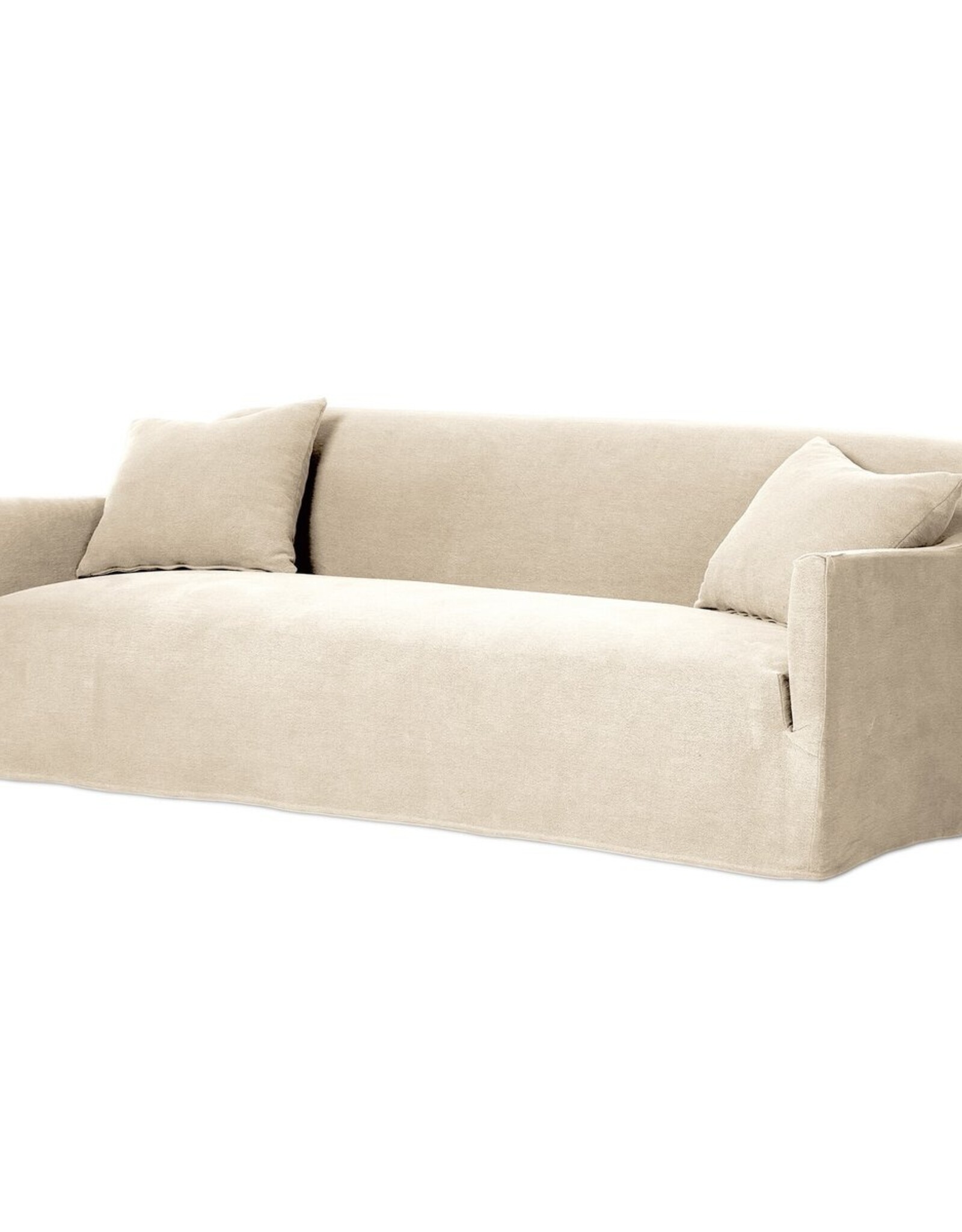 Lowell Slipcover Sofa in Broadway Dune-96"