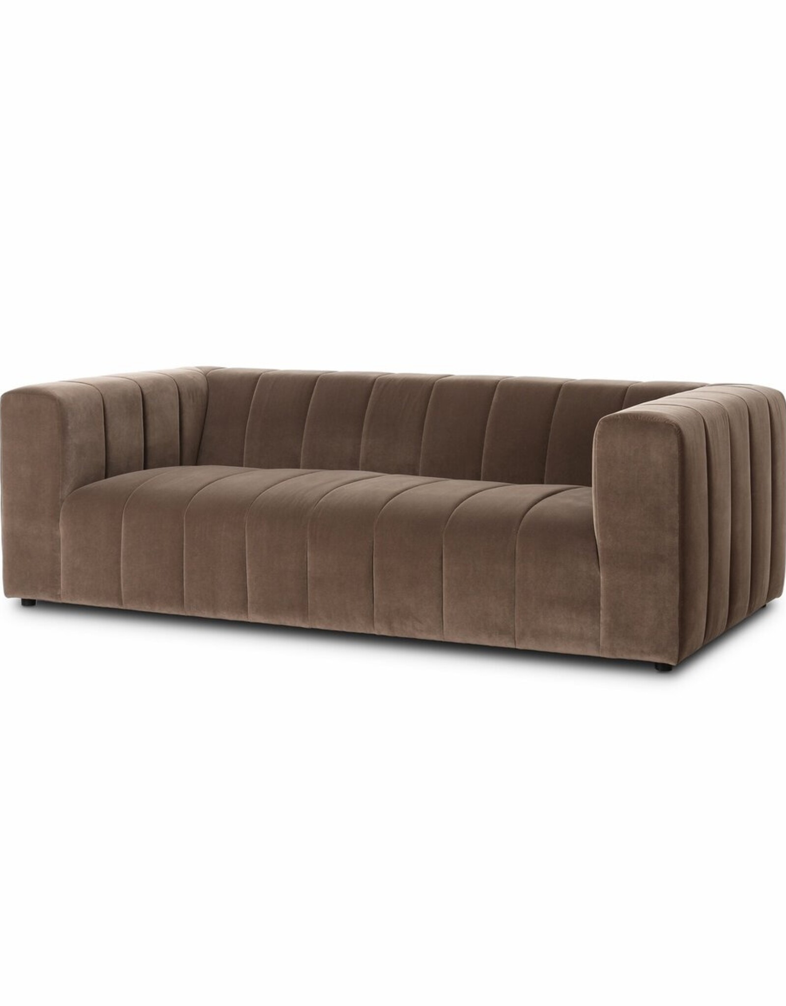 Langham Channeled Sofa in Sintra Taupe-89"