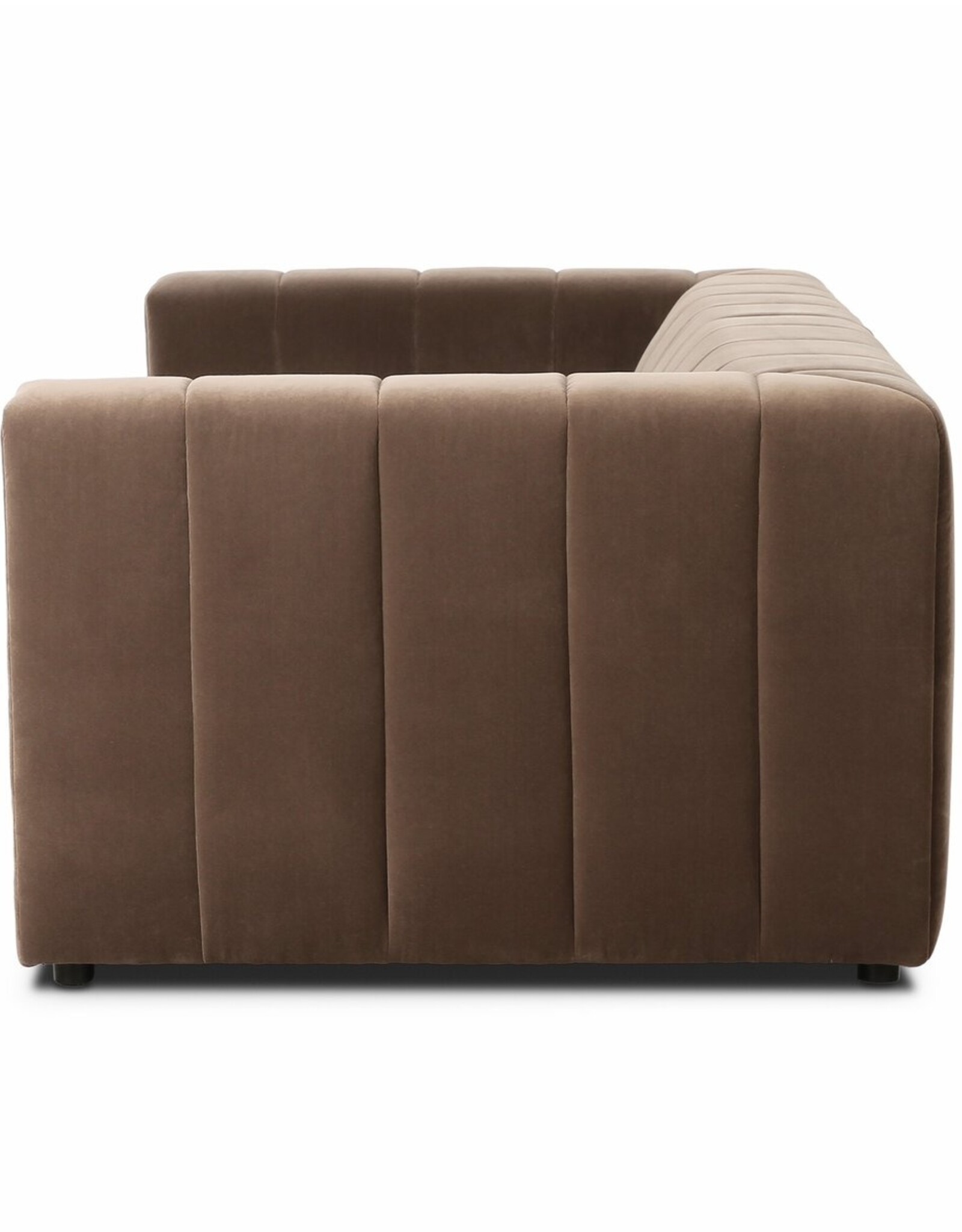 Langham Channeled Sofa in Sintra Taupe-89"
