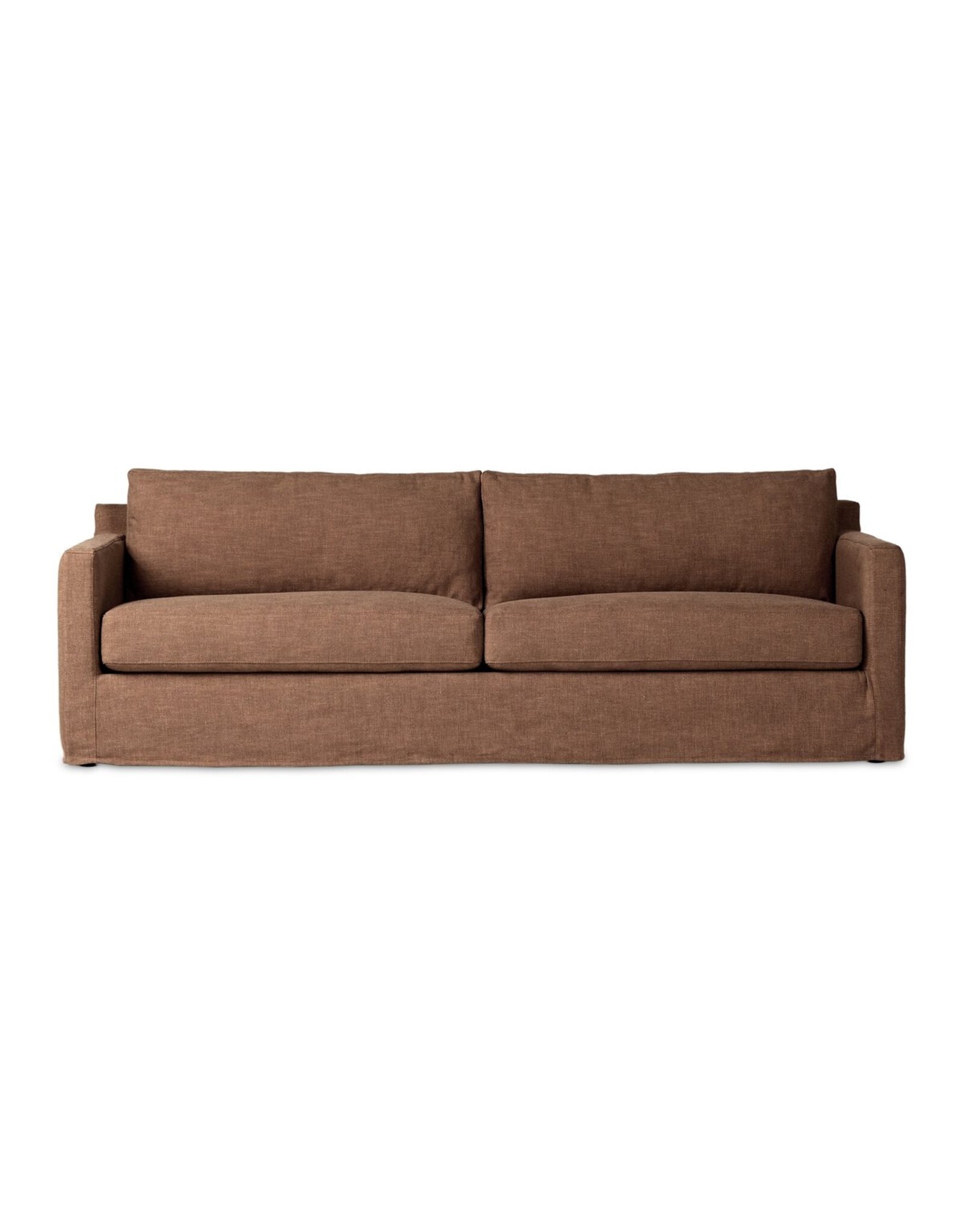 Hampton Slipcover Sofa in Antwerp Cafe - 92.5"
