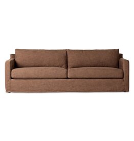 Hampton Slipcover Sofa in Antwerp Cafe-92.5"