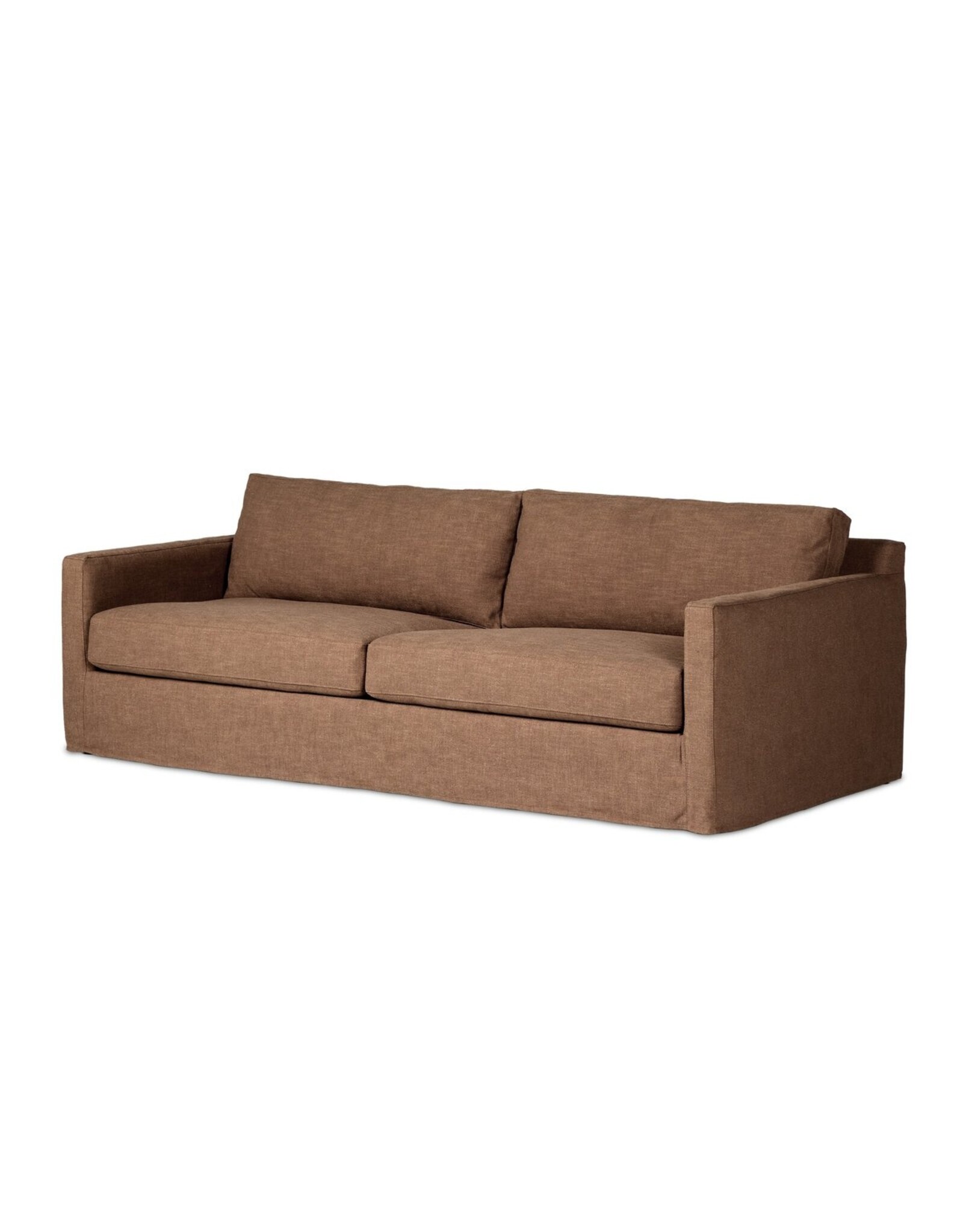 Hampton Slipcover Sofa in Antwerp Cafe - 92.5"