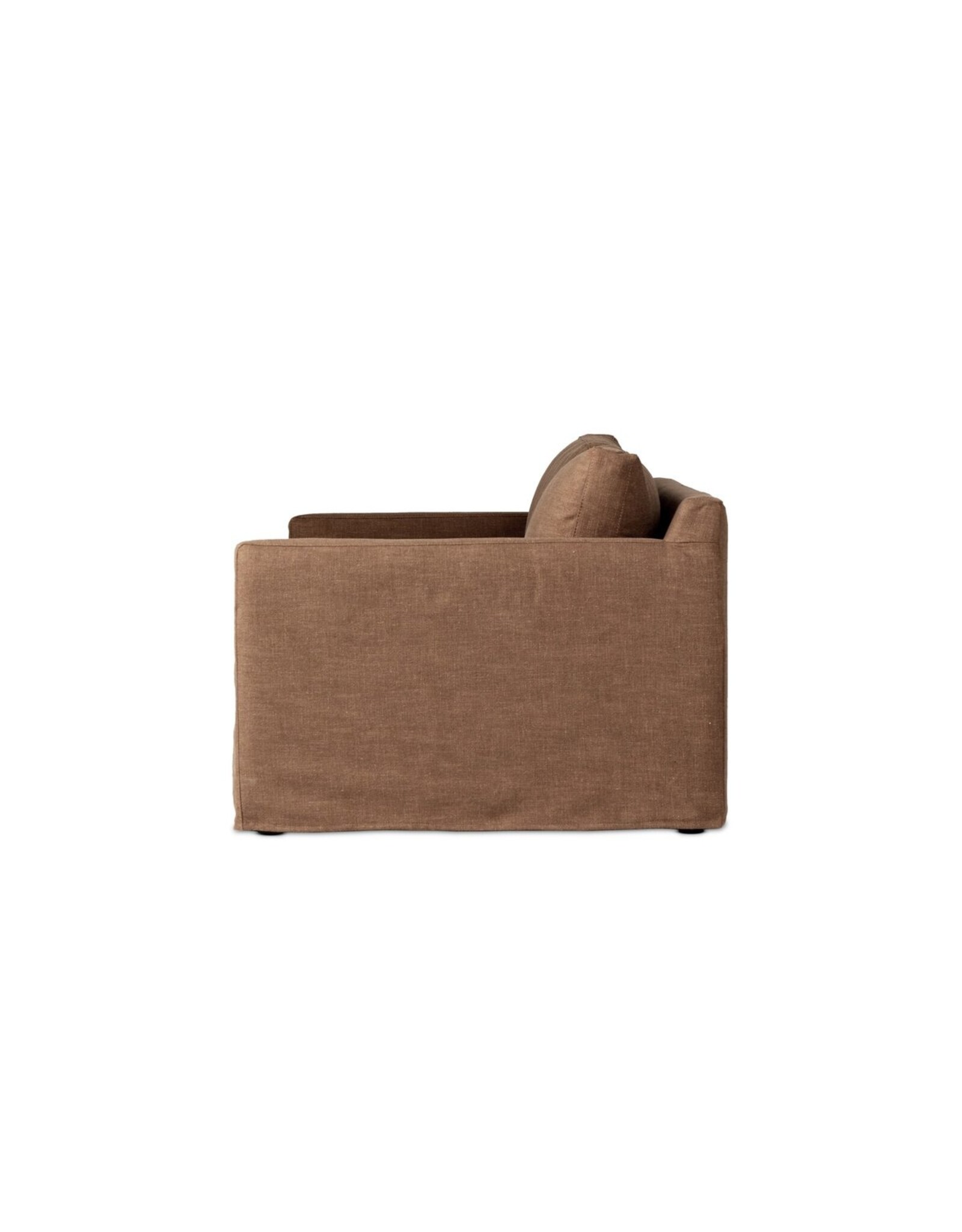 Hampton Slipcover Sofa in Antwerp Cafe - 92.5"