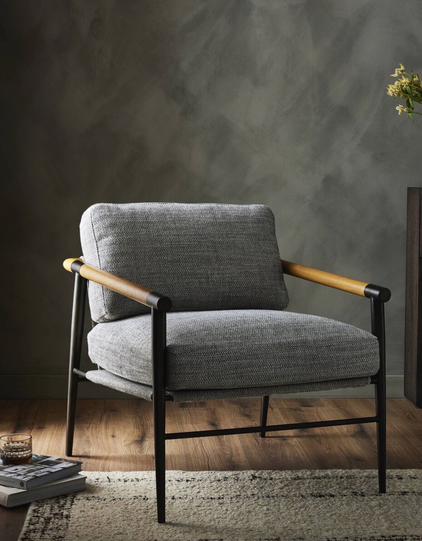 Rowen Chair in Thames Raven