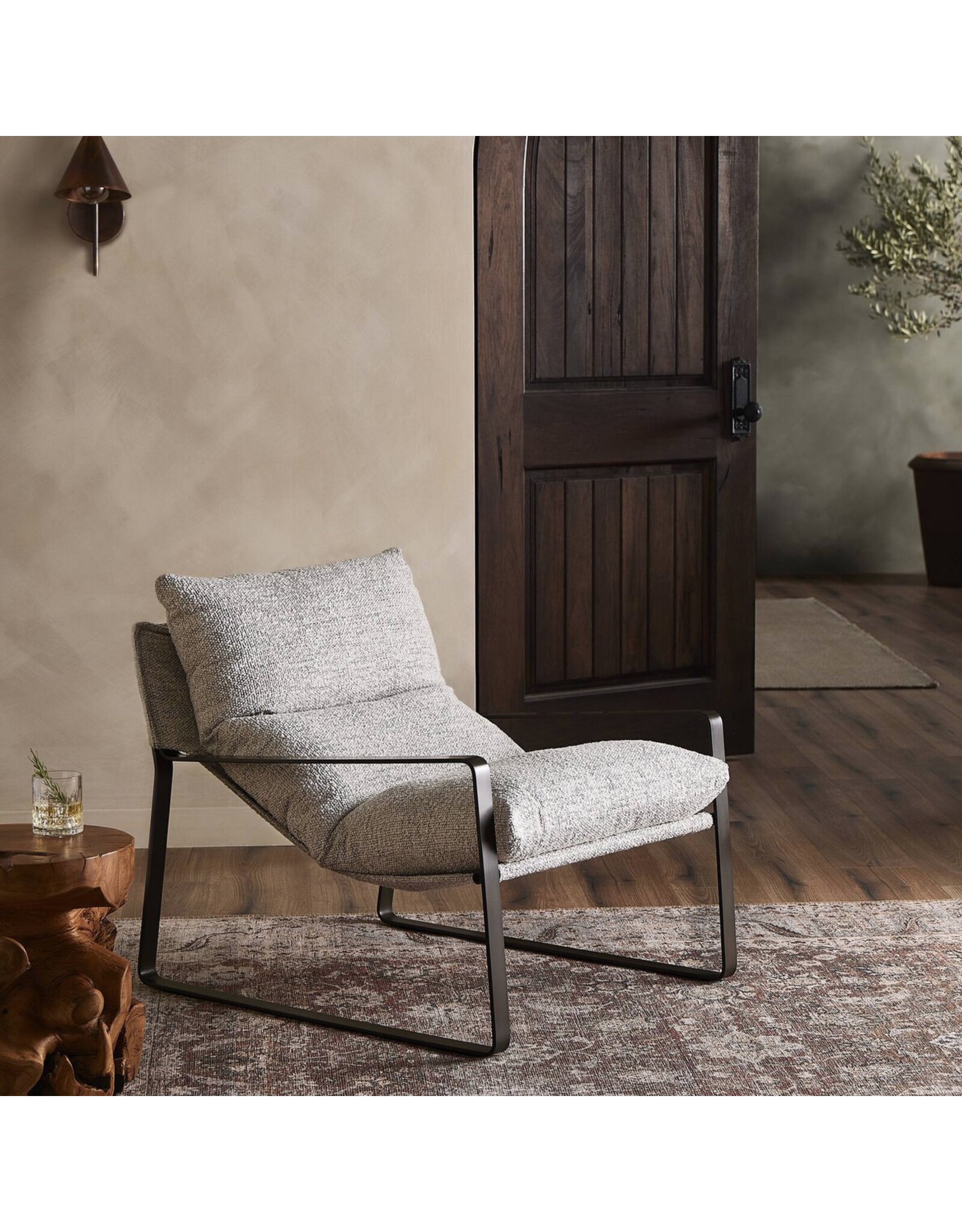 Emmett Sling Chair, Merino Porcelain