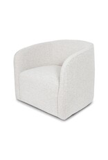 Evita Swivel Chair in  Off White