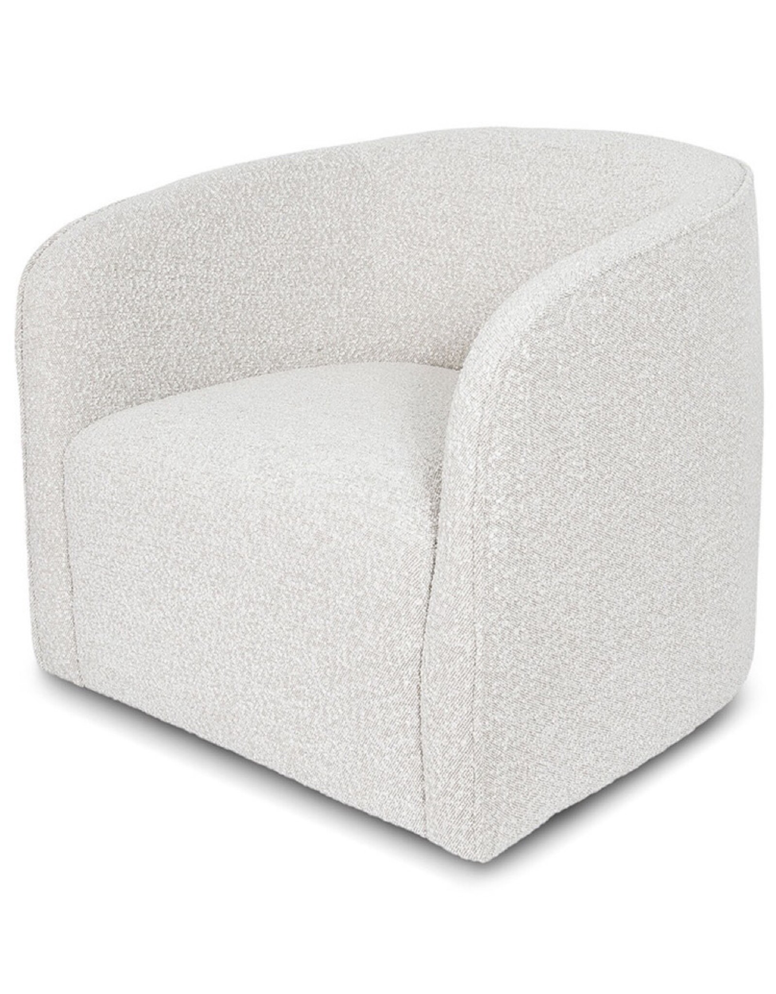 Evita Swivel Chair in  Off White