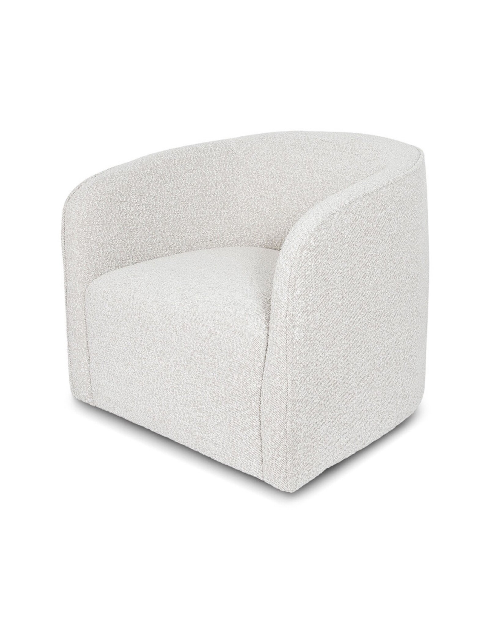 Evita Swivel Chair in  Off White