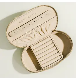 Travel Jewelry Case, White