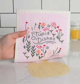 Stupid Dishes Swedish Dishcloth