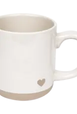 Stoneware Heart Mug
