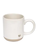 Stoneware Heart Mug