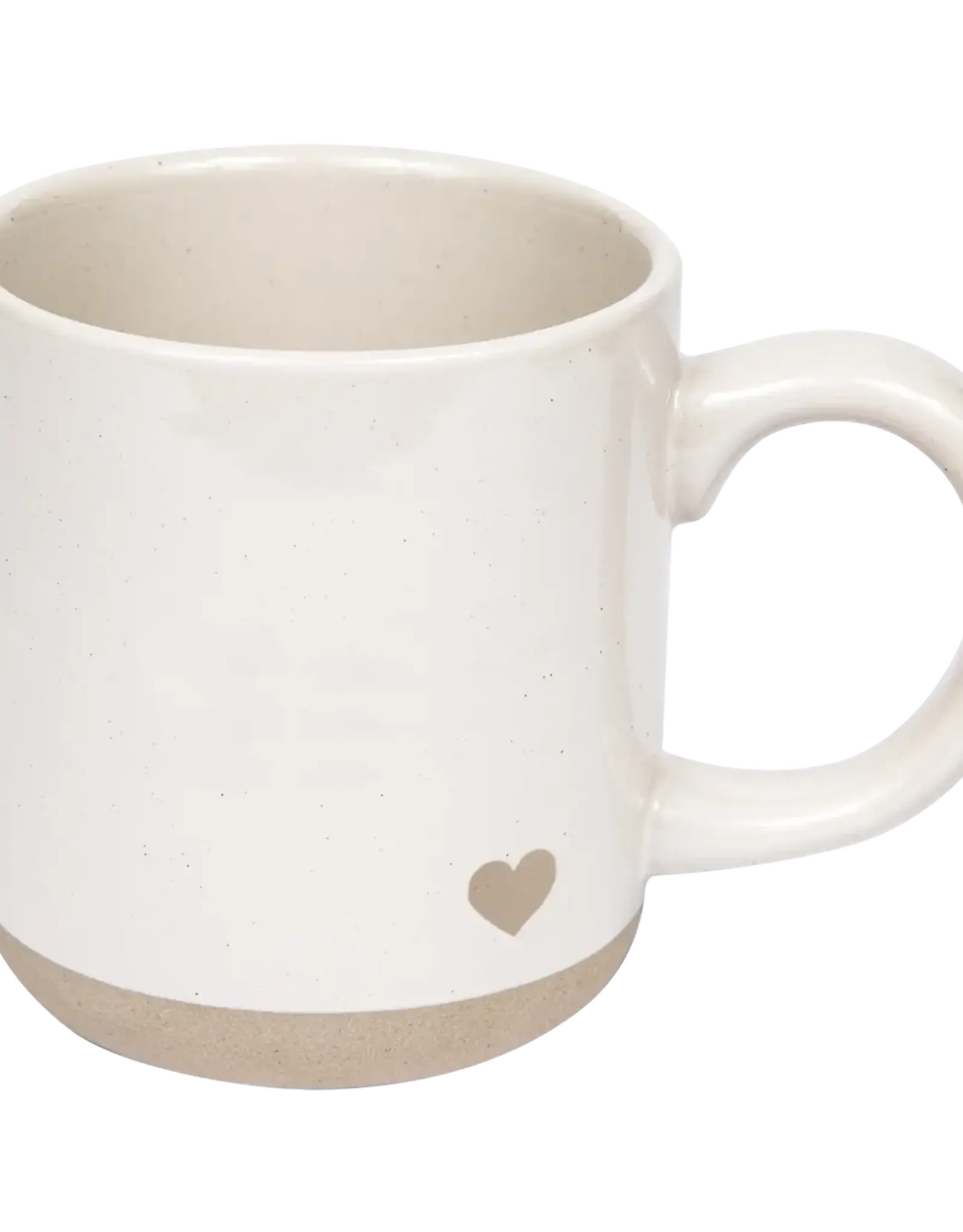 Stoneware Heart Mug