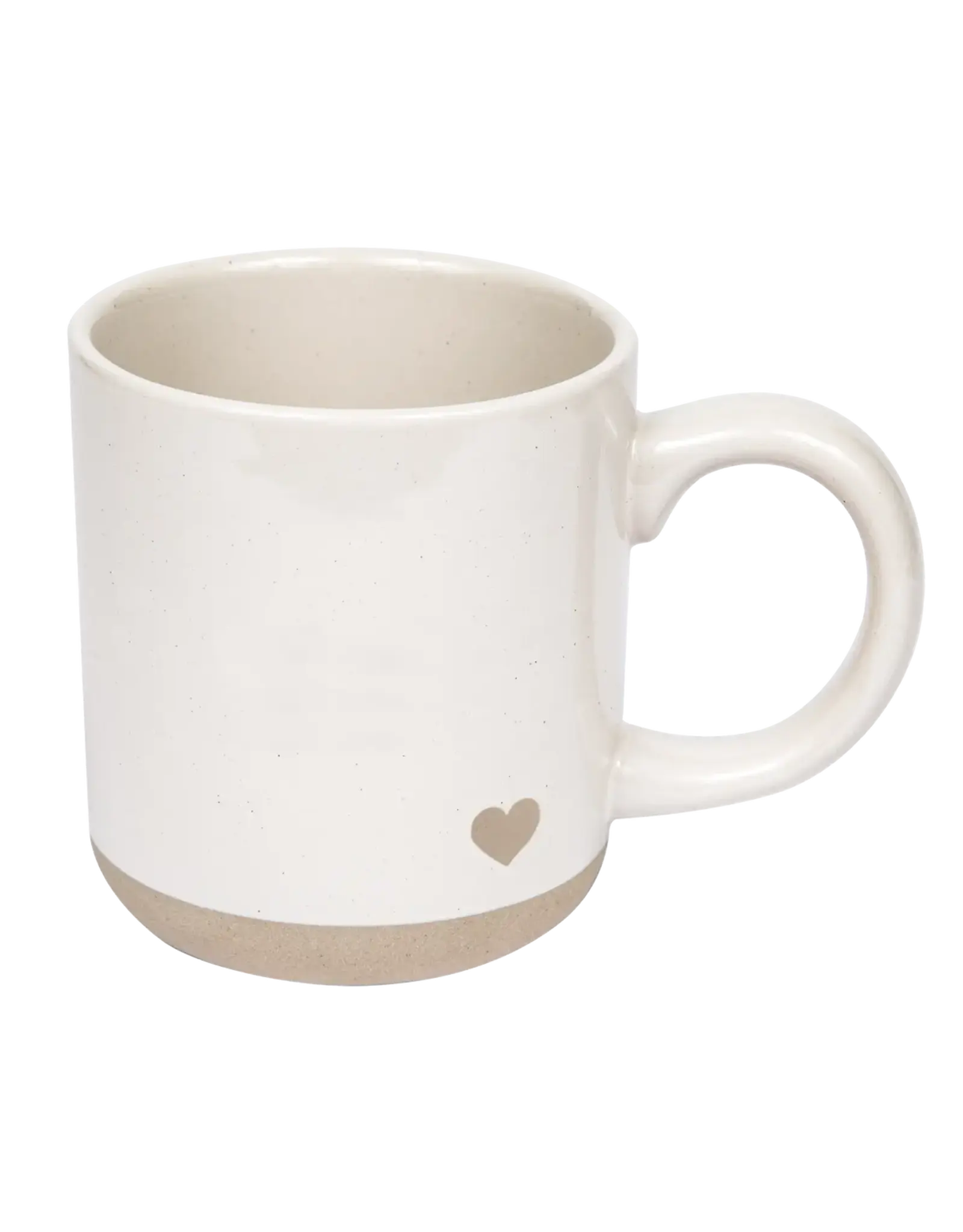 Stoneware Heart Mug