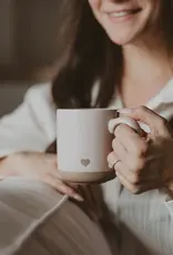 Stoneware Heart Mug