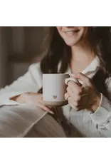 Stoneware Heart Mug