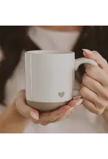Stoneware Heart Mug