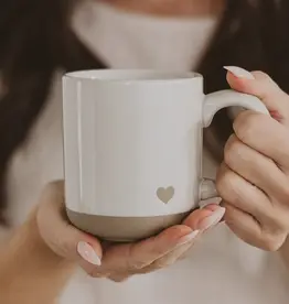 Stoneware Heart Mug