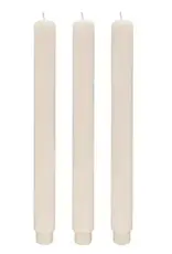 Fluted Taper Candles, Set of 3