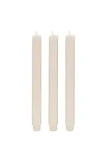 Fluted Taper Candles, Set of 3