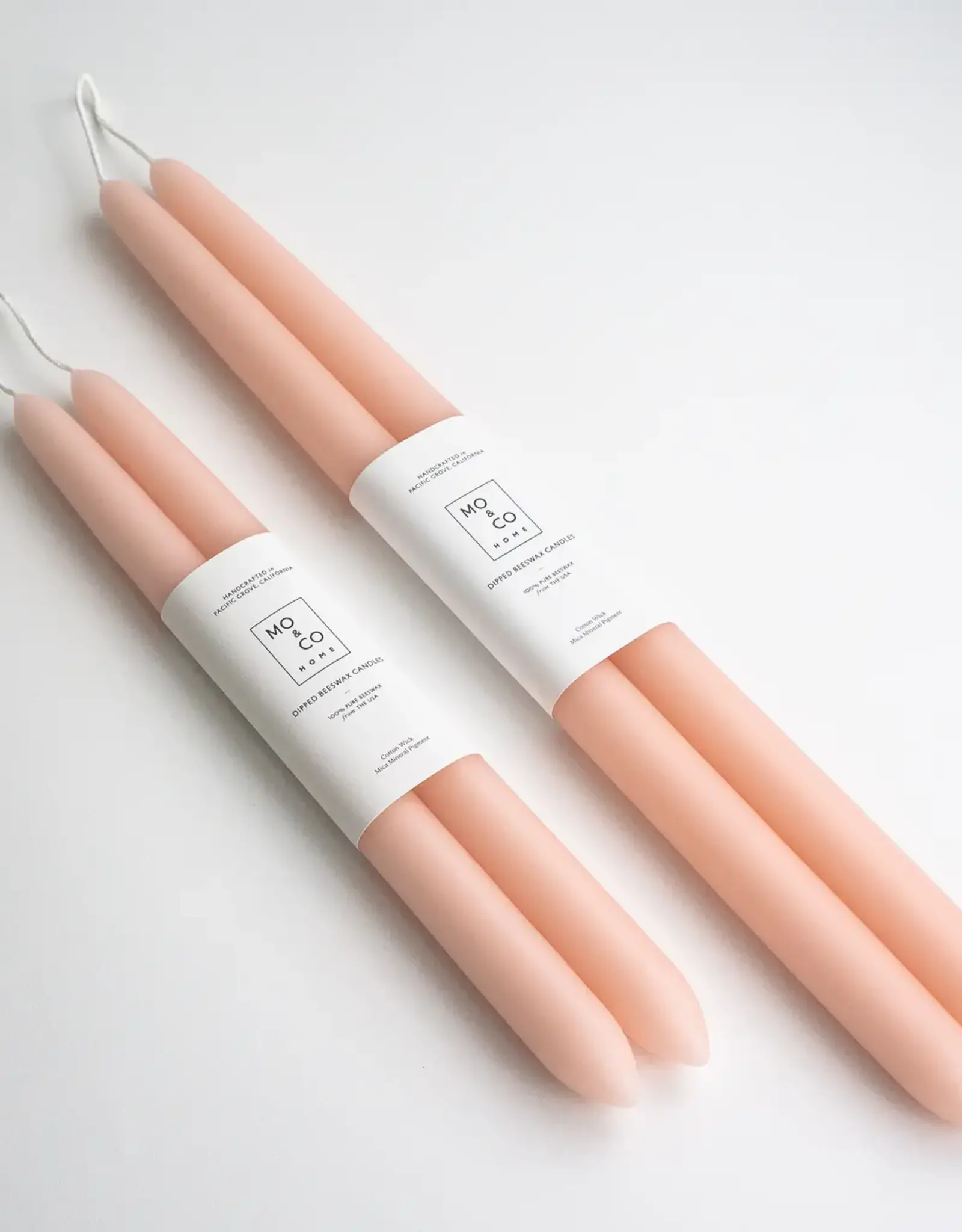 Dipped Beeswax Taper Candles