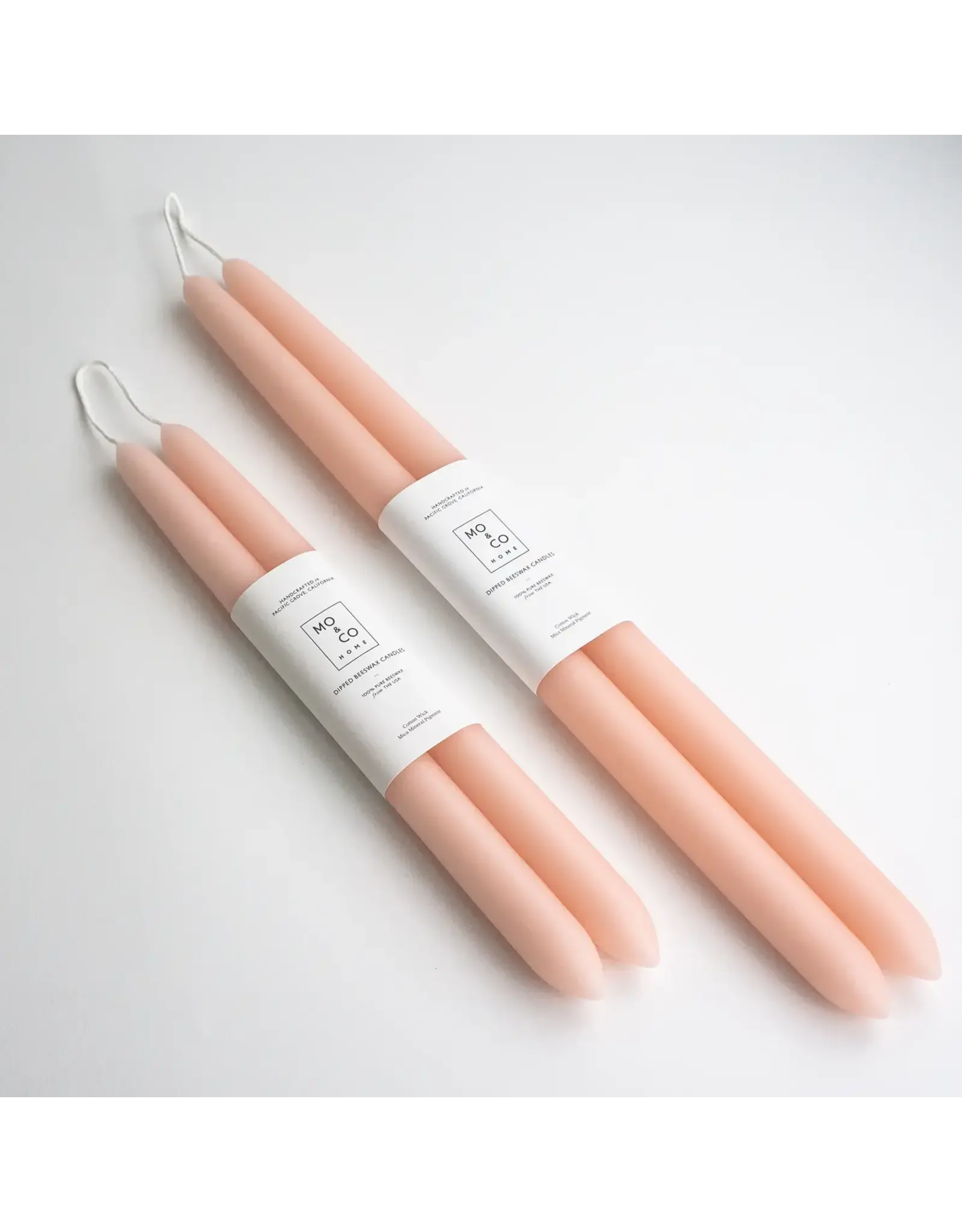 Dipped Beeswax Taper Candles