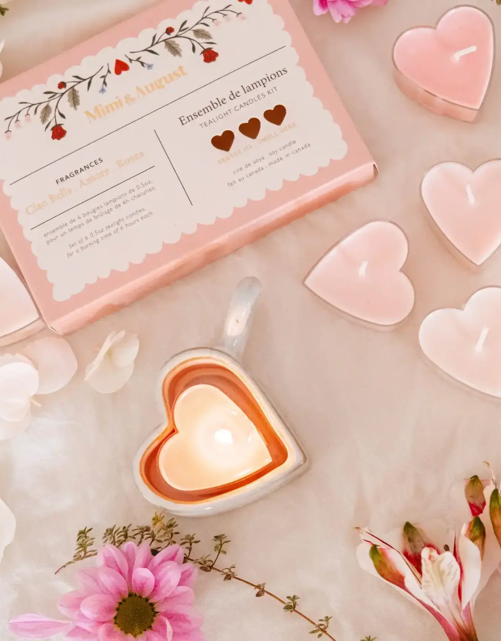 Blush Hearts - Candle Tealights