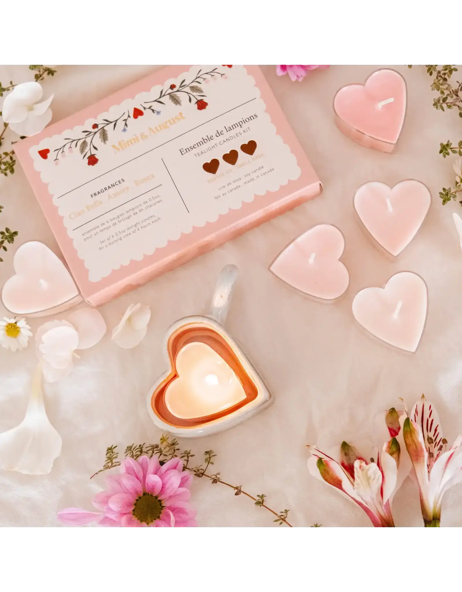 Blush Hearts - Candle Tealights